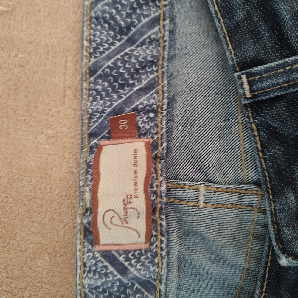 PAIGE Blue Jeans with Classic Denim Wash